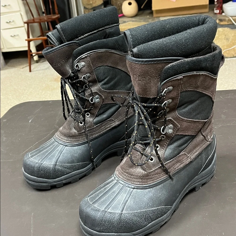 LaCrosse winter insulated Black and Brown iceman Boots 12 - Picture 3 of 9